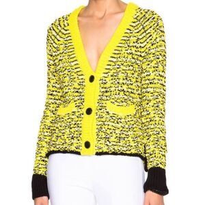 Rag & bone yellow viola knit cardigan sweater‎ women’s size xs